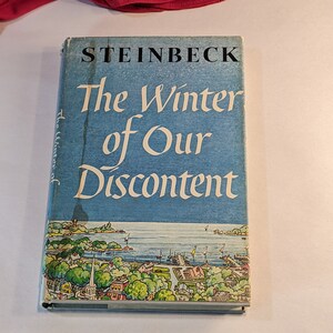 The Winter of Our Discontent Steinbeck 1961 hardcover Viking Press Book Club Edition verzamelboek fictie met originele stofomslag