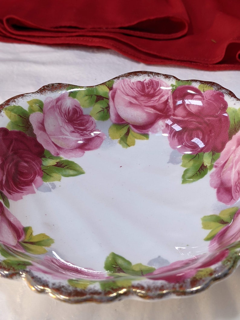 Royal Albert Old English Rose Fine Bone China Shell Shaped Etsy