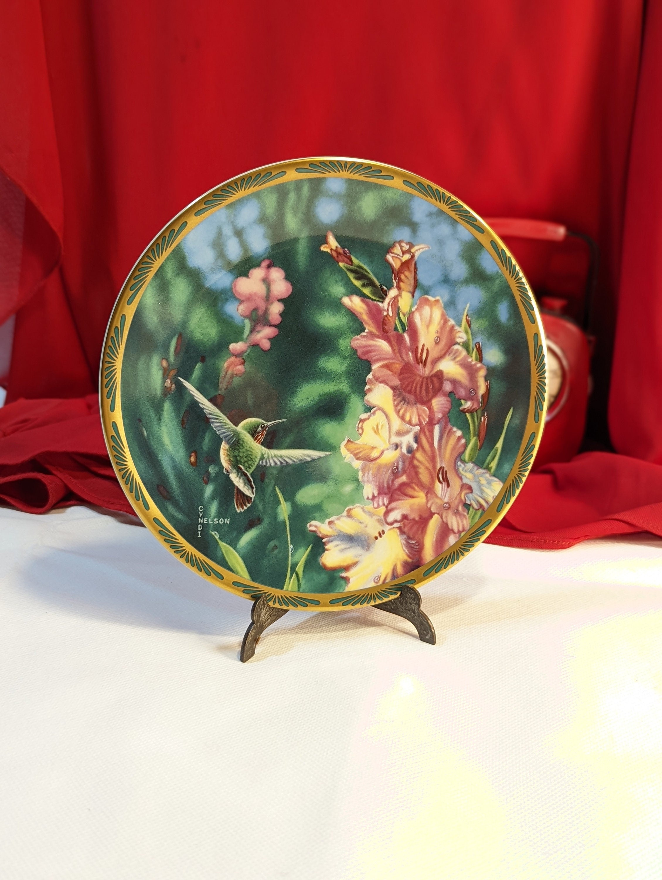 Hummingbirds'hill shop × Talonte 馬革 L 美品 Cyndi Nelson Gems of Nature: the Beauty of Hummingbirds