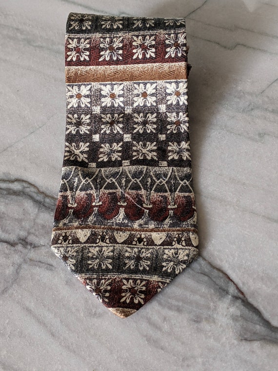 brown designer tie