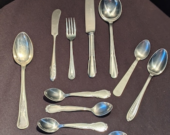 Vintage flatware silverware silver plated stainless miscellaneous flatware cutlery