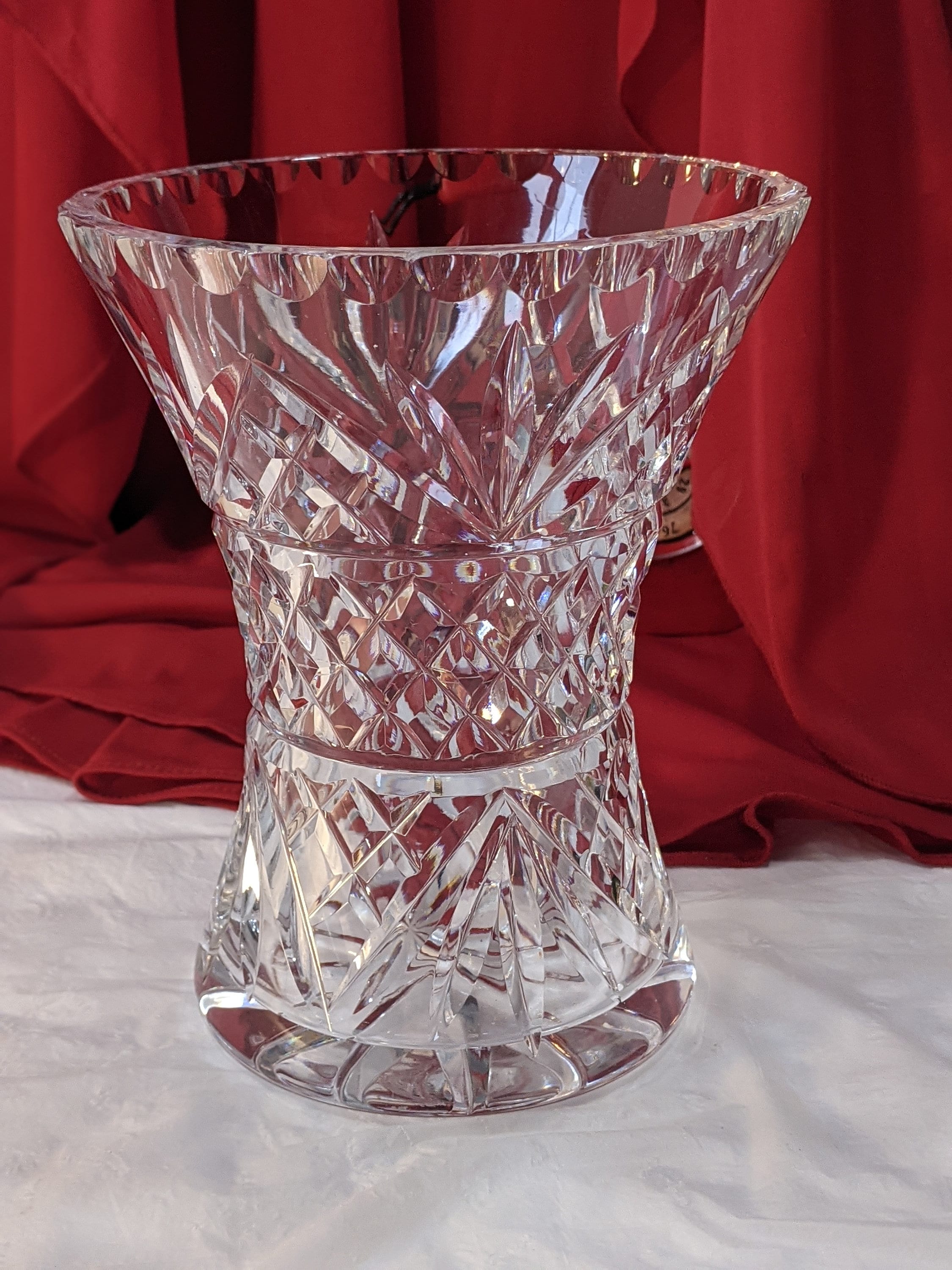 Pineapple Cut Glass Vase Clear Crystal Cut With the Pineapple Etsy