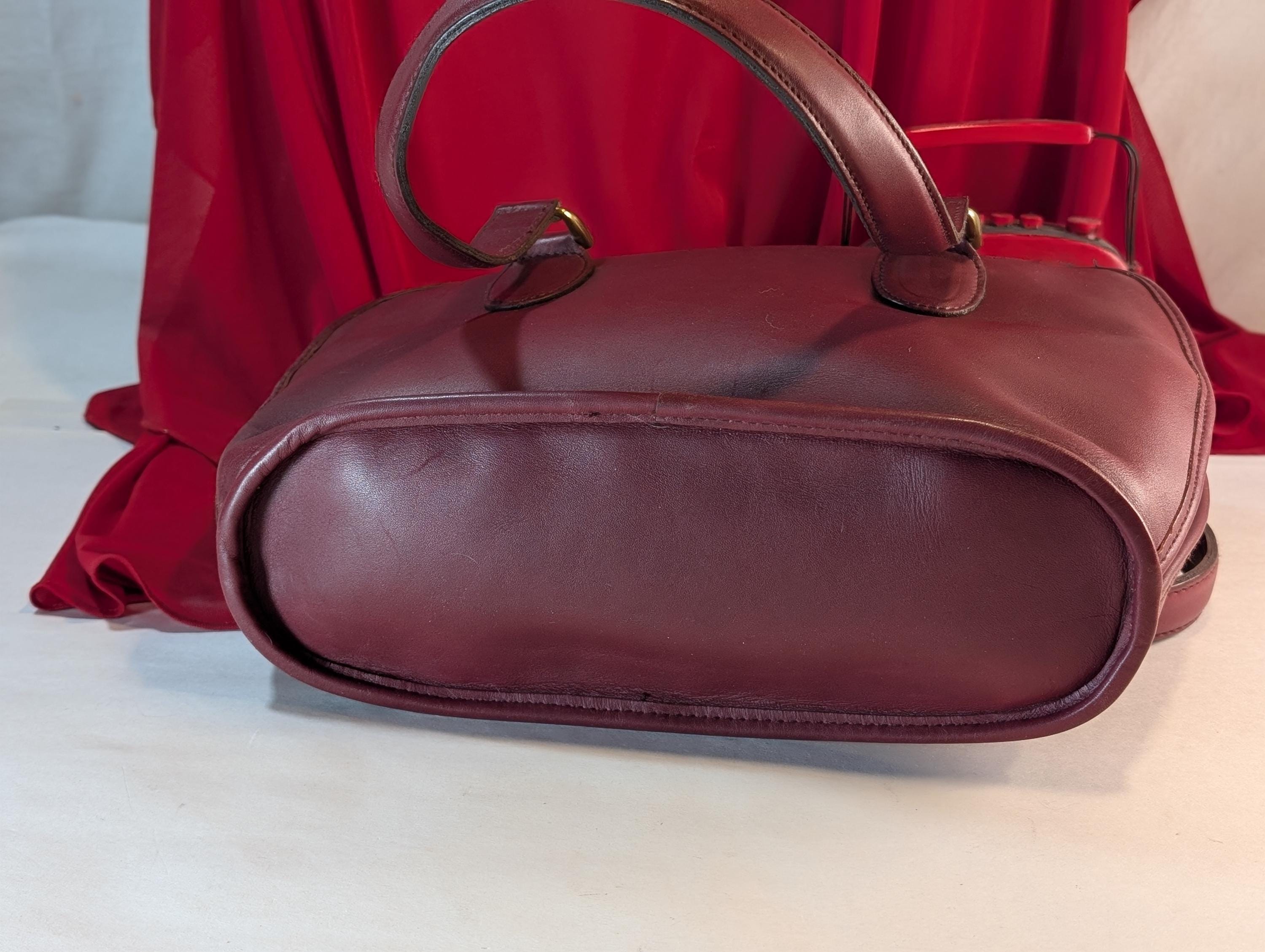 Hunt Club Clamshell Zip Top Genuine Leather Top Handle Handbag