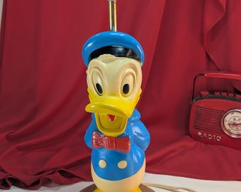 ドナルドダック テーブルランプ、ウォルトディズニー ビニール 子供