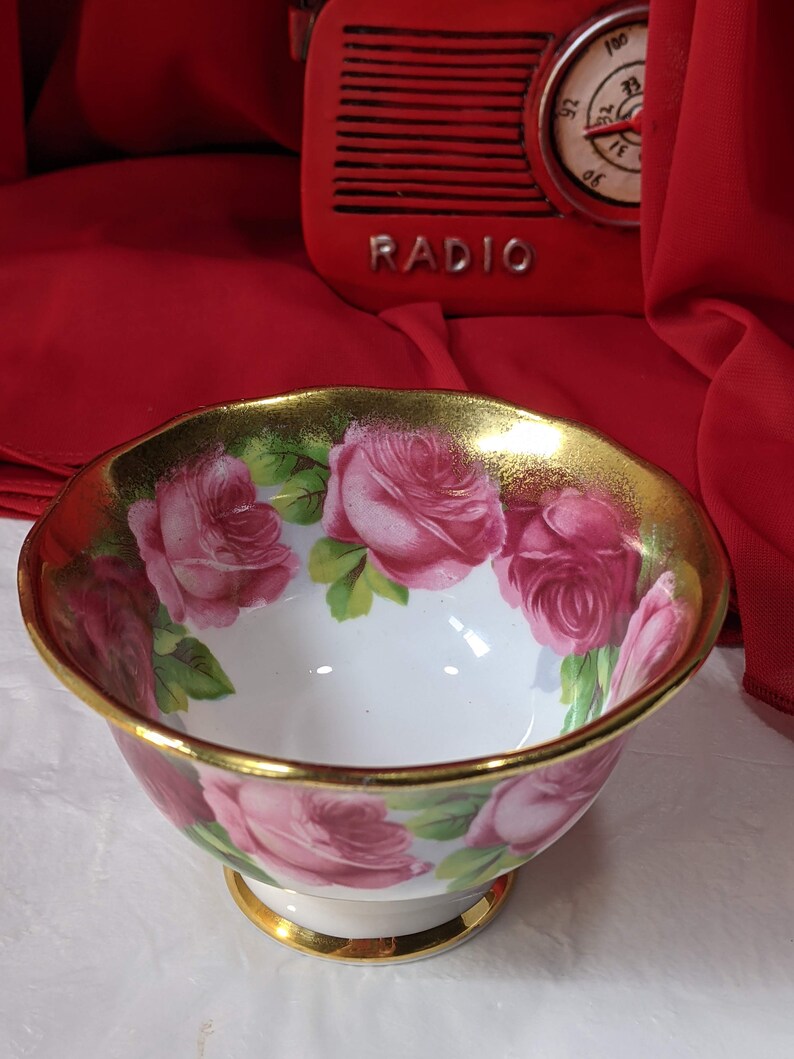 Royal Albert Old English Rose Heavy Gold Gilding Crown China Etsy