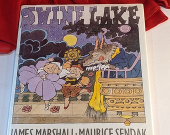 Swine Lake von James Marshall und Maurice Sednak Erste Ausgabe 1999 Hard CoverChildrens Fiction Book with Dust Jacket 98-73253