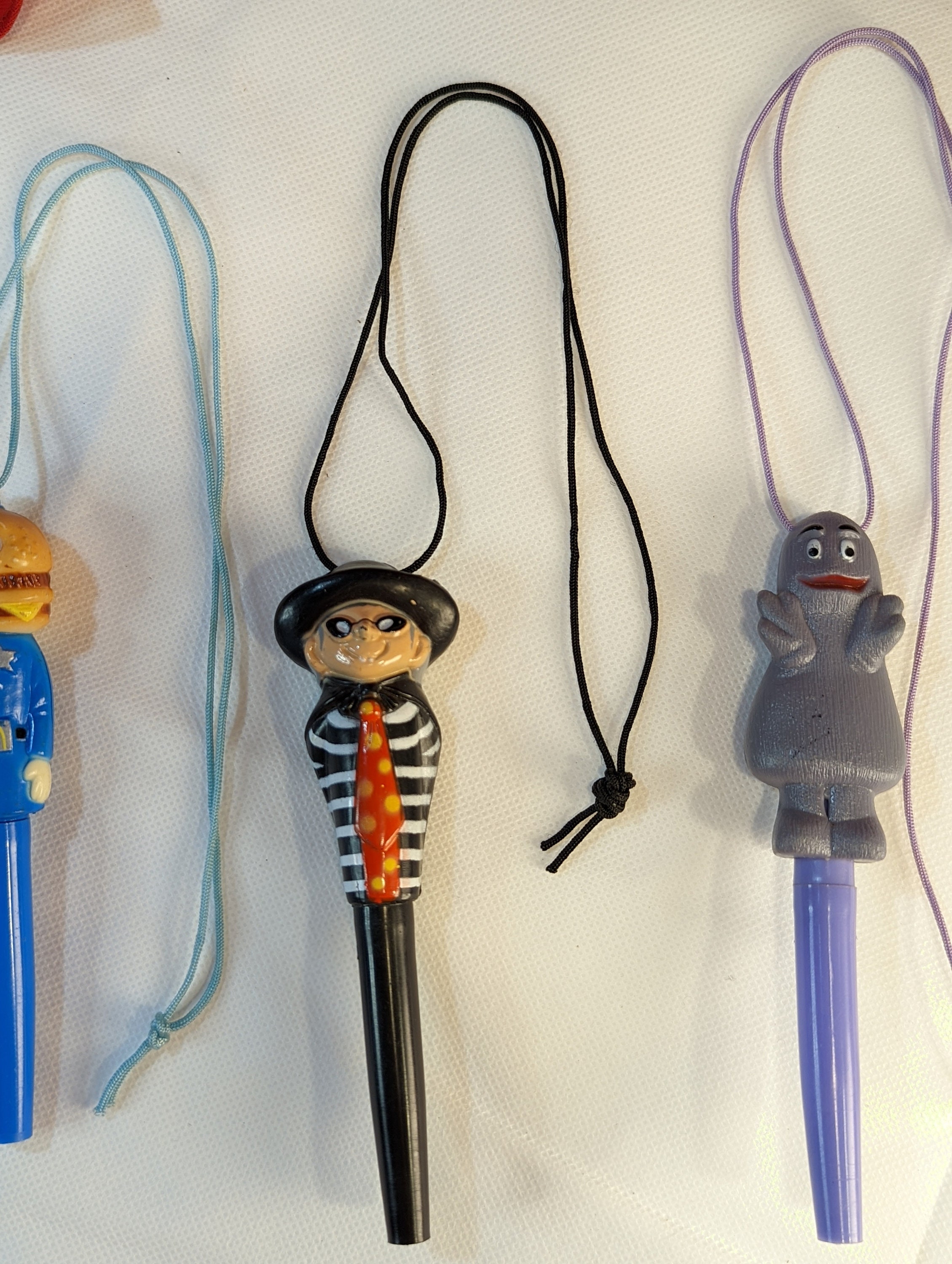 Collectible Mcdonalds Pens Pen With String Neclace Happy Meal Etsy