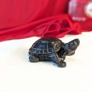 Resin Tortoise Snapping Turtle Black Figurine Collectible Souvenir Tortoise Figure Good Luck Fortune Token