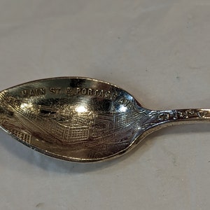 Souvenir Fort Garry Winnipeg Silver Spoon, Collectible Canadiana Keepsake, Sterling Silver Collector Spoon, Miniature Canada