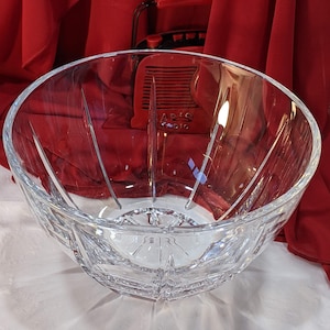 Geslepen loden kristallen serveerschaal, geslepen glas helder kristal server elegante serveerschaal 8-inch kristallen decor servies