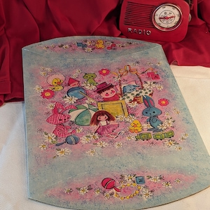 Caja de regalo Jiffy de los años 60, colorida caja de regalo para niños, caja de regalo cilíndrica decorada de cartón, decoración de muñecas y juguetes de One Piece