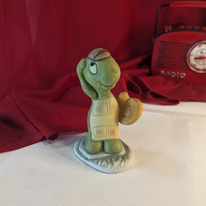 Ceramic Turtle Baseball Player Catcher Turtle or Tortoise Figurine Cute Animated Turtle Character Sports Vintage Dollarama Figurine