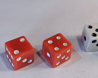Lot De 2 Dés En Métal Pur Cuivre – 12 Mm – Dorés – Pour Jeux De Société, Soirées, Apéros – Portables Et Résistants