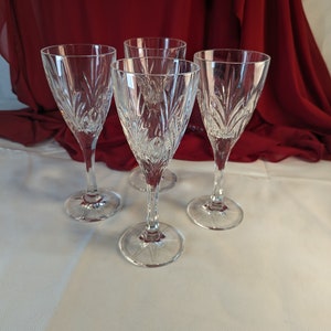 Wijnglazenset Persglas zoals kristal Micasa-stijl Helder hoog glas Wijnset = serveerset vintage bargerei