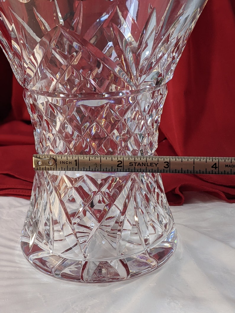 Pineapple Cut Glass Vase Clear Crystal Cut With the Pineapple Etsy