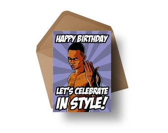 UFC Fighter - Israel Adesanya | Birthday Card