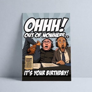 UFC Birthday Card – DC, Joe Rogan & Jon Anik | Fan Art image 1