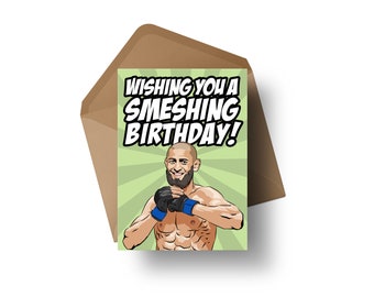 UFC Fighter - Khamzat Chimaev | Birthday Card