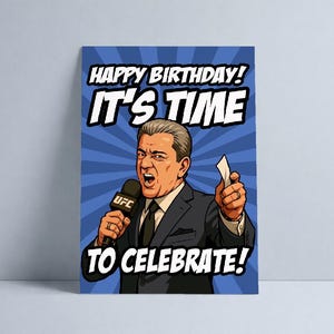 Karta urodzinowa UFC – Bruce Buffer | Fan Art