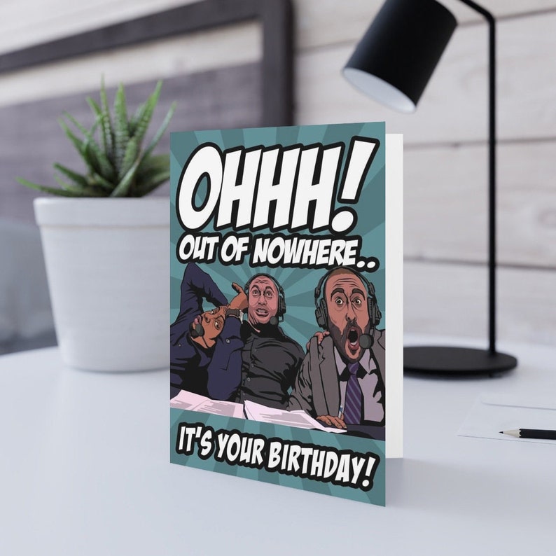 UFC Commentators DC, Joe Rogan & Jon Anik Birthday Card image 2