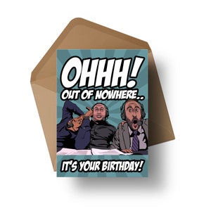 UFC Commentators DC, Joe Rogan & Jon Anik Birthday Card image 1