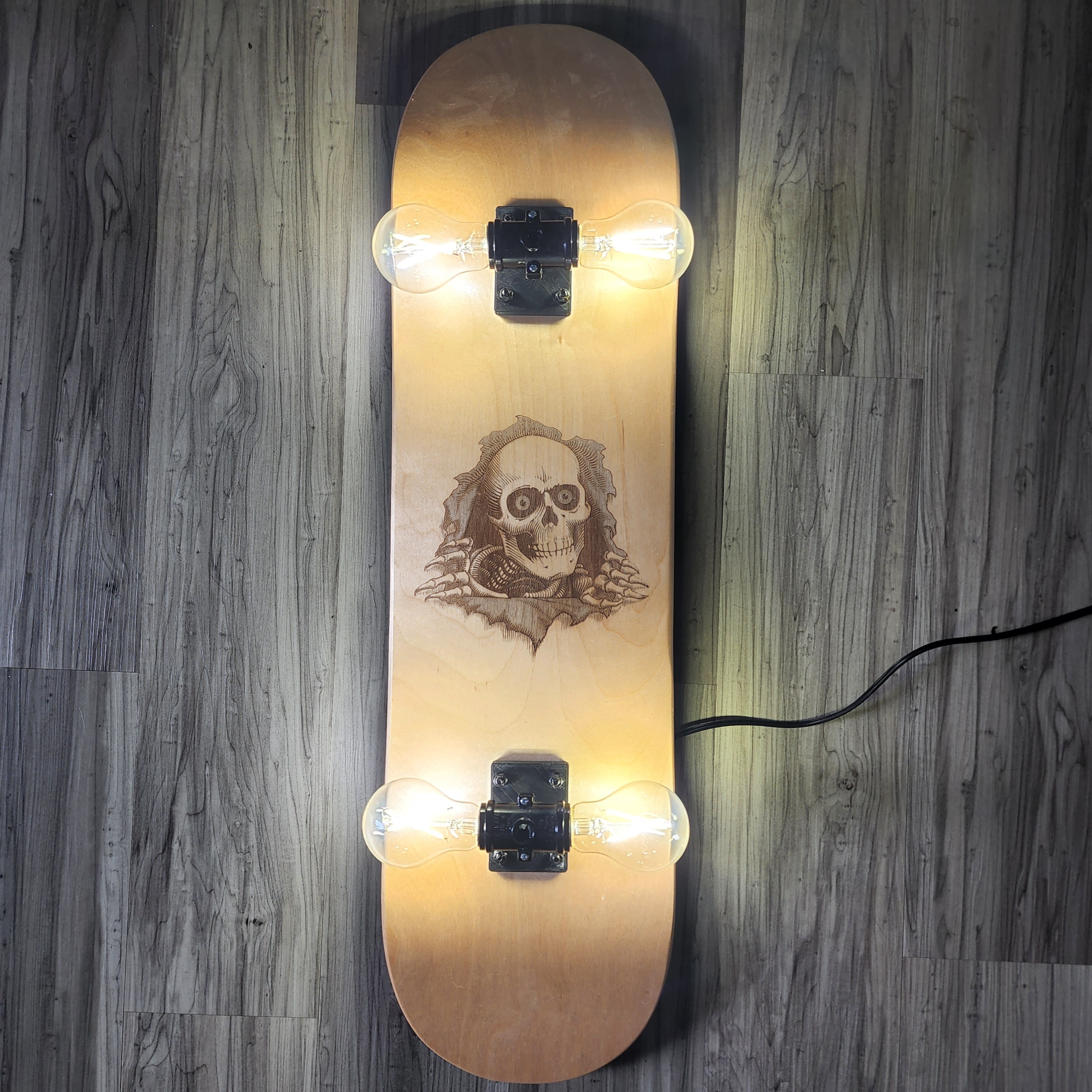 Skateboard Lamp Kit With or Without Bulbs NO DECK INCLUDED Etsy