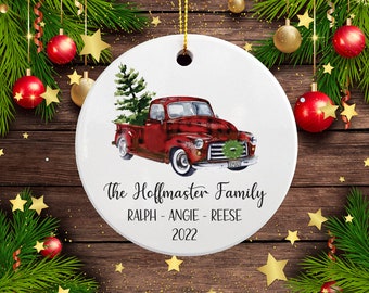Personalized Family Christmas Ornament - Custom Family Keepsake - Family Ornament