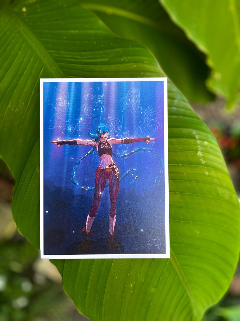 Powder and Jinx Arcane Fanart League of Legends Game Art Etsy