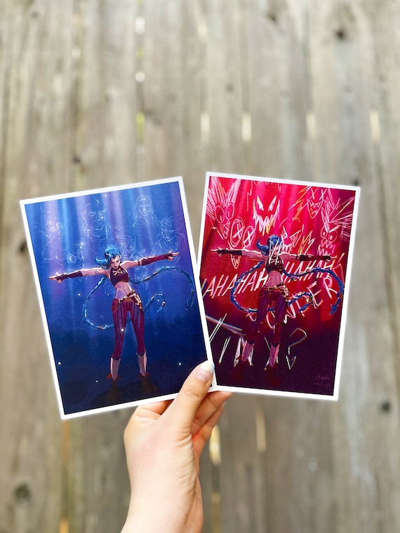 Arcane Jinx Fanart Print | League of Legends Game Art