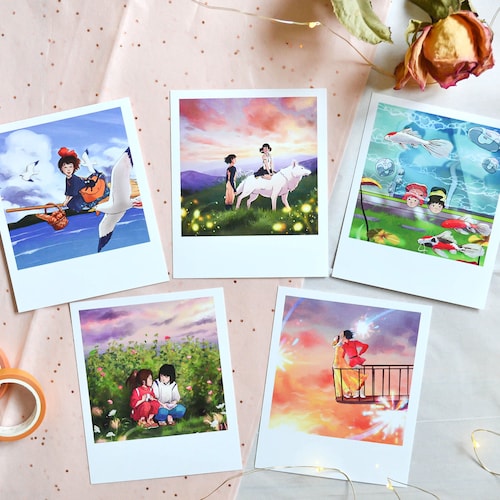 terugvallen Radioactief Schurk Anime Polaroid Set Polaroid Art Print Anime Polaroids - Etsy