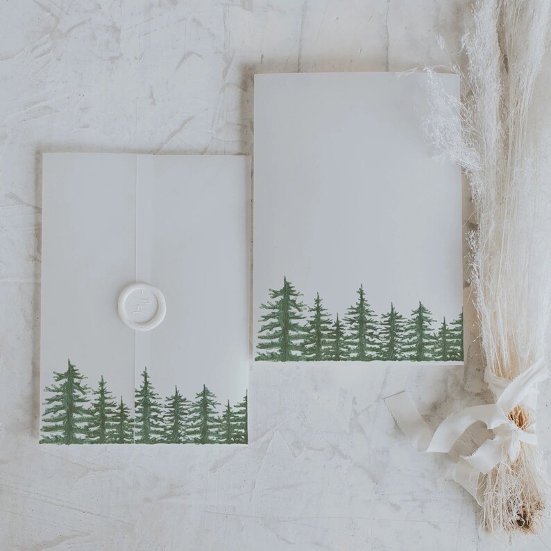 Printable Vellum Paper Jacket DIY Wedding Invitation Sleeve Etsy