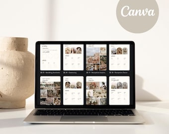 Canva Wedding Planner Template: 500+ Pages Digital Download