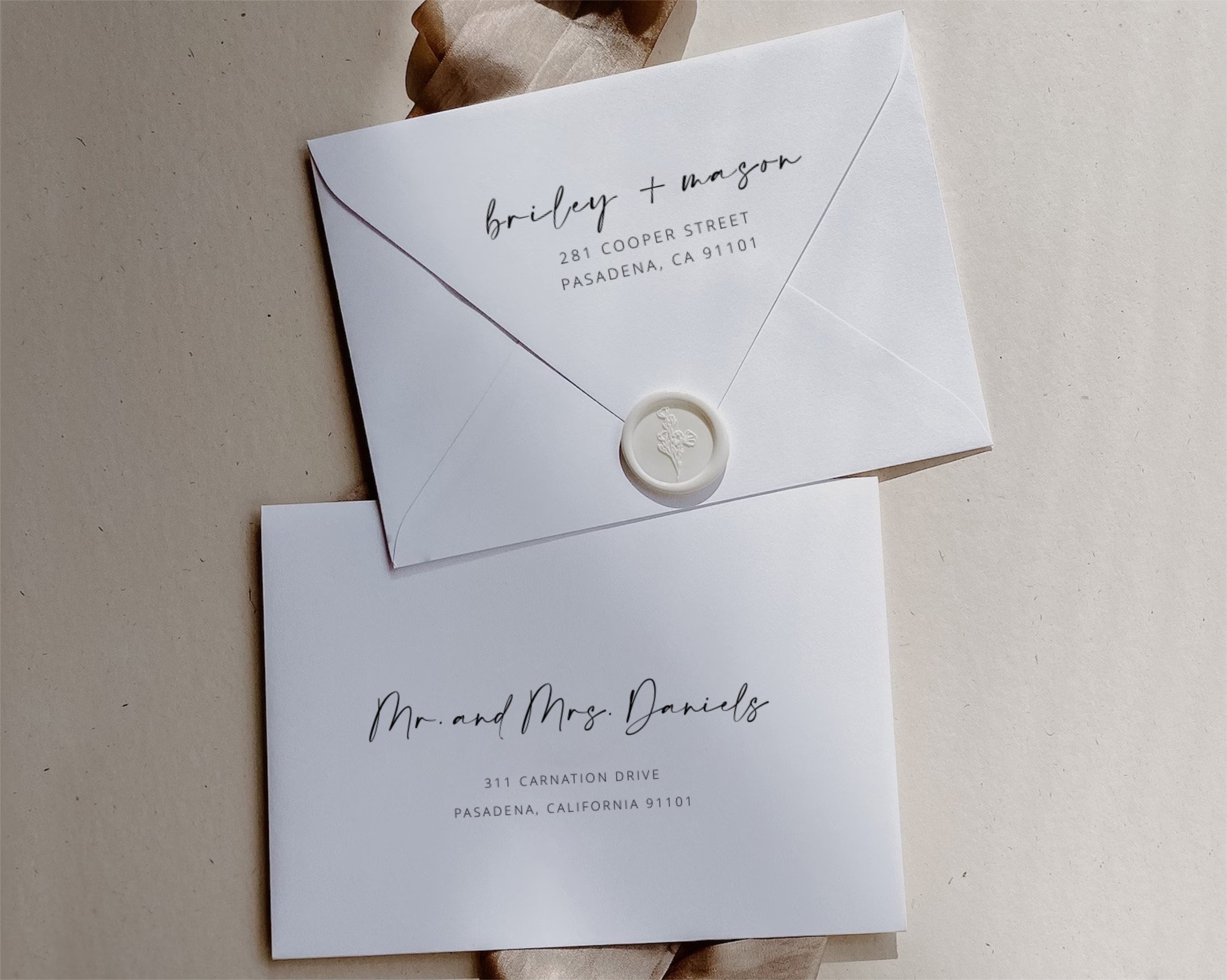 Invitation Envelope Address Template Wedding Invitation Envelope ...