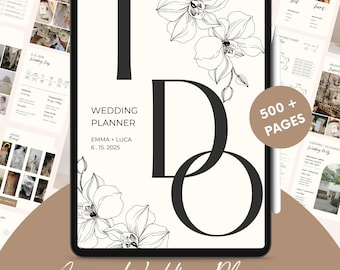Canva Wedding Planner Template: Digital, Hyperlinked (Digital Download)