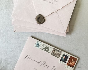 Printable Wedding Invitation Envelope Template: DIY Address Design (A7, A6, A1)