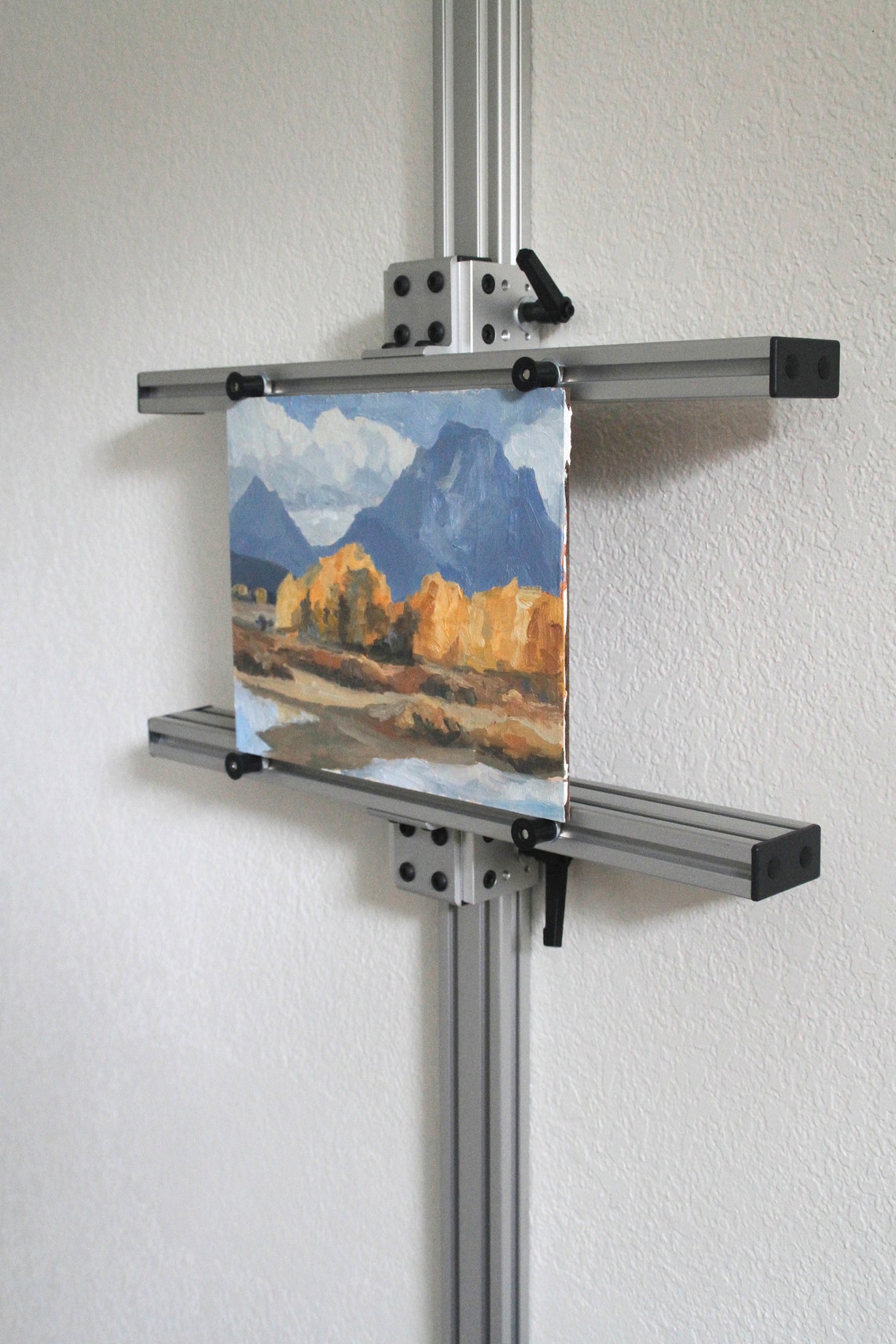 Wall Easel 36 Aluminum Wall Mounted Easel Artist Etsy