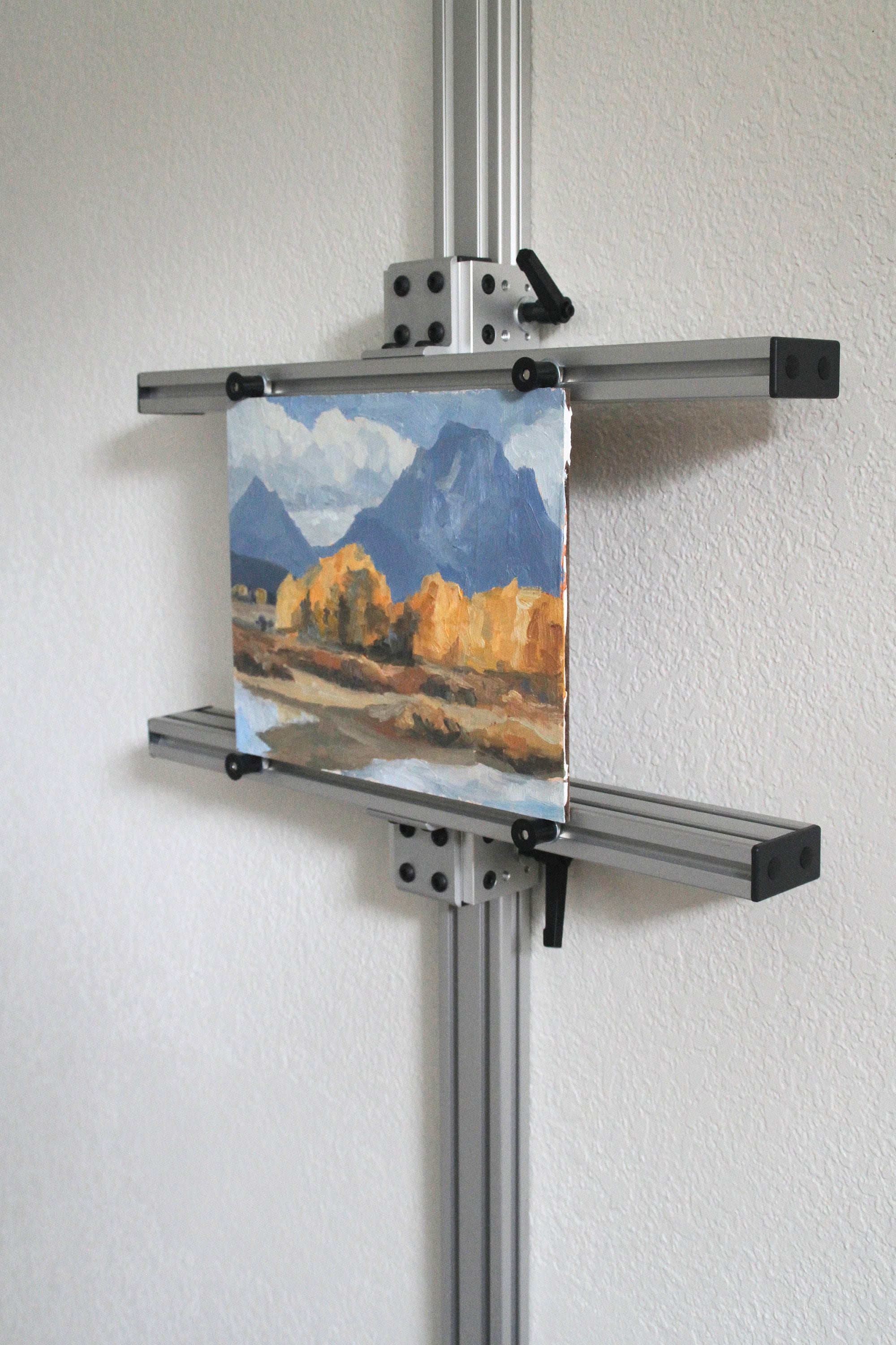 Wall Easel 24 Aluminum Wall Mounted Easel Artist Etsy