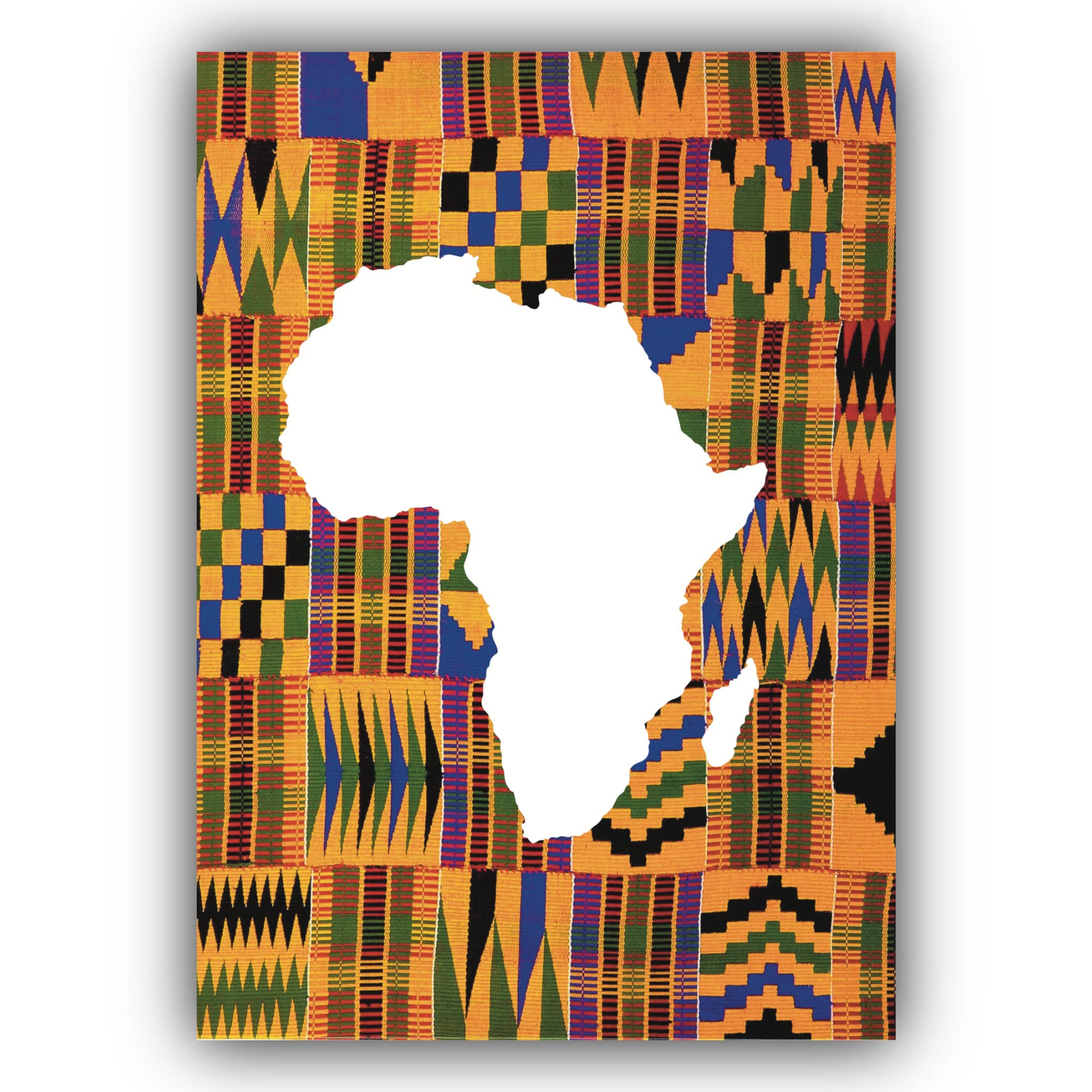 Set of 2 Kente Wall Art/african Print/map of Africa/african - Etsy UK