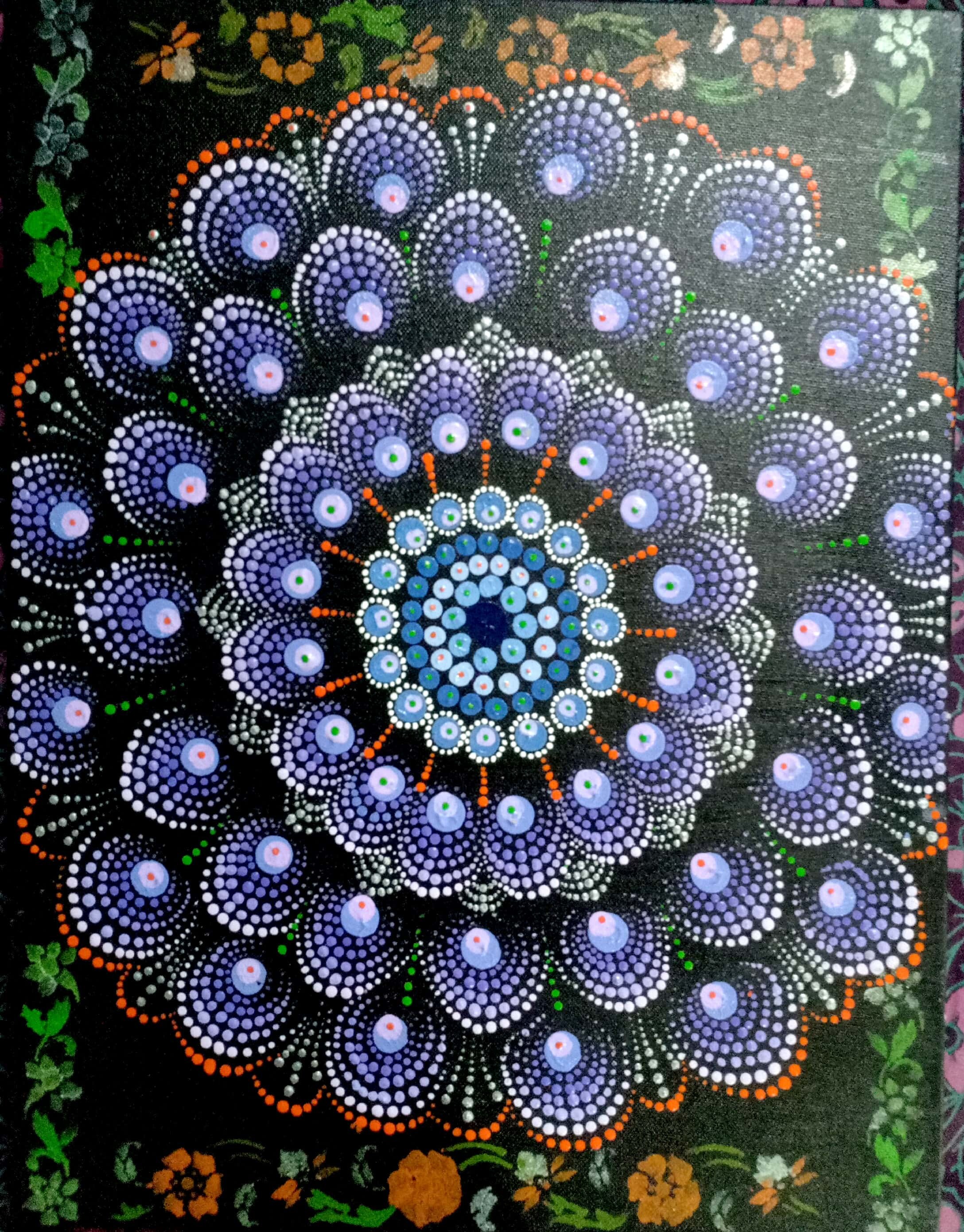 Handmade Dot mandala colourful art | Etsy