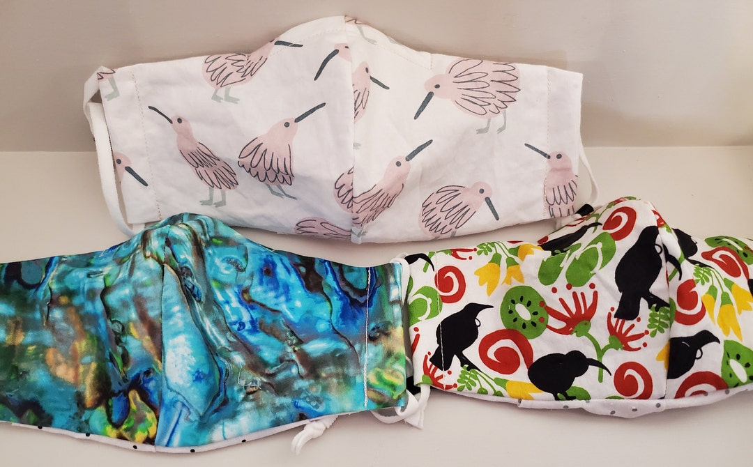 New Zealand Face Mask Bundle 3 Face Masks New Zealand Etsy