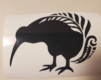 Permanent vinyl decal kiwi sticker