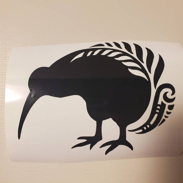 Permanent vinyl decal kiwi sticker