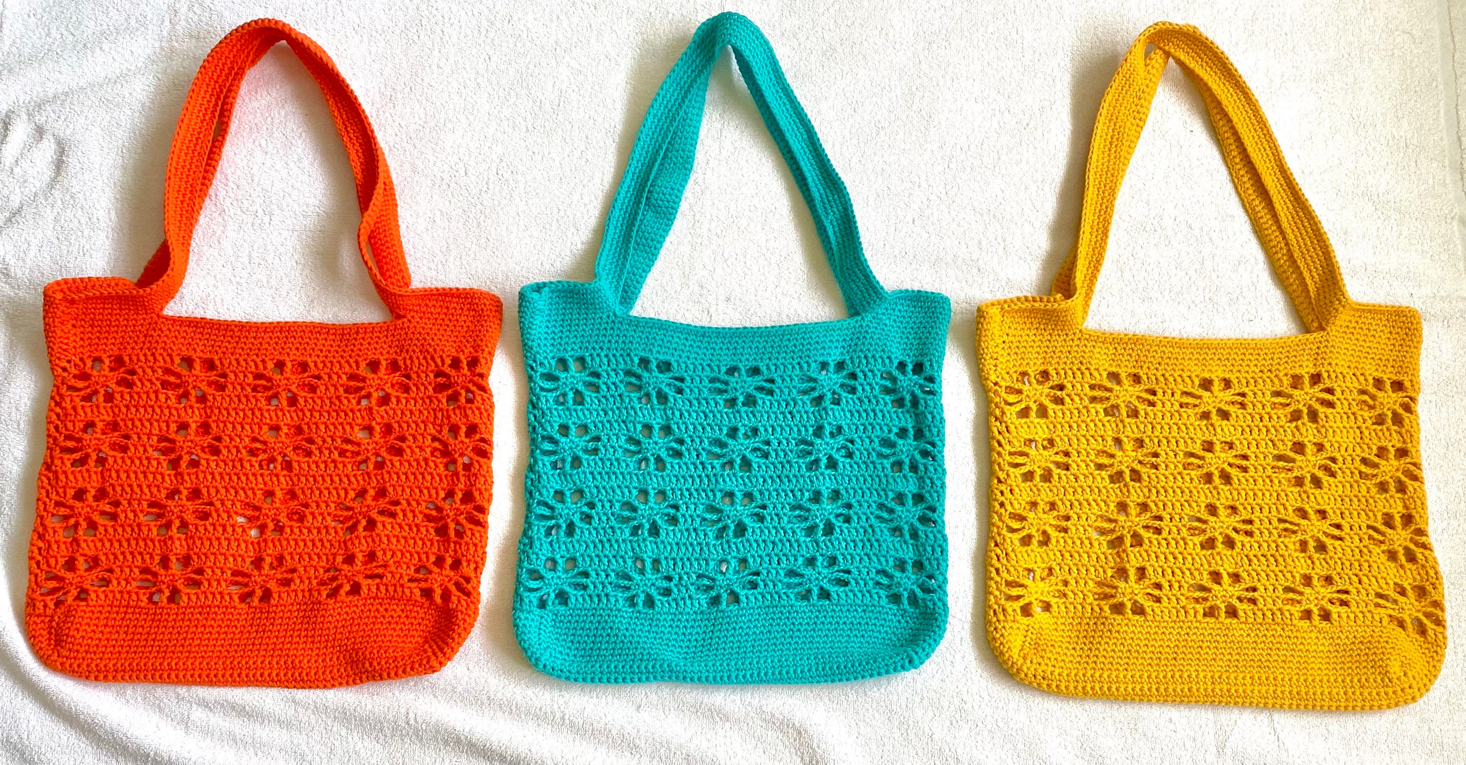 Crochet Tote Bag in One Colour - Etsy UK