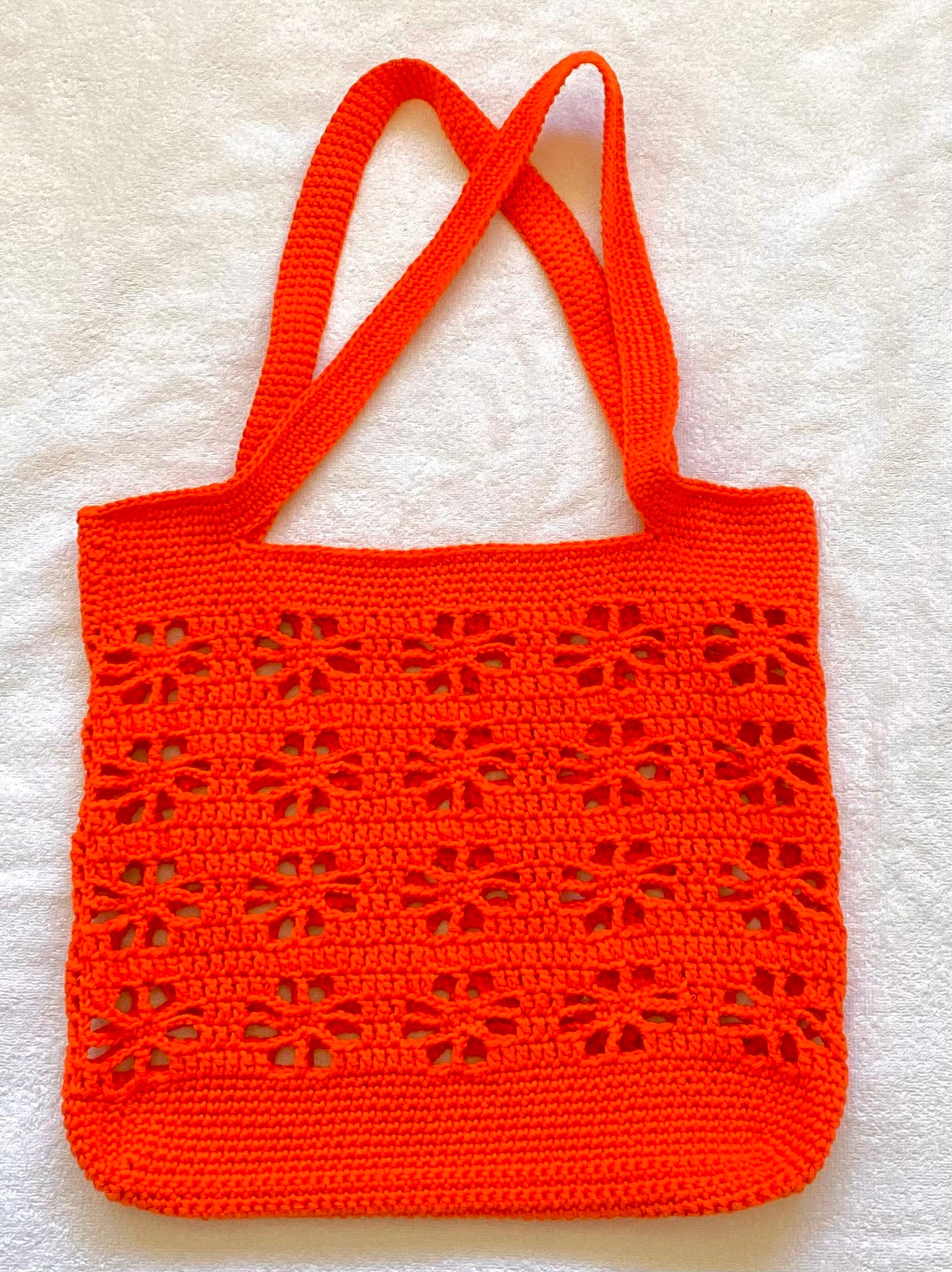 Crochet Tote Bag in One Colour - Etsy UK