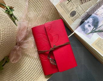 Red Vintage Travellers Journal