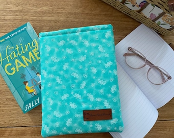 Teal Bees Book Sleeve | Book Cover | Book Hug