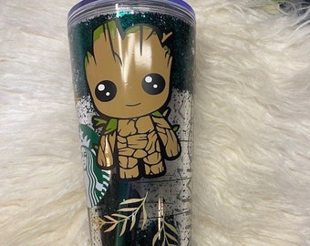 Groot Starbucks Snow globe tumbler