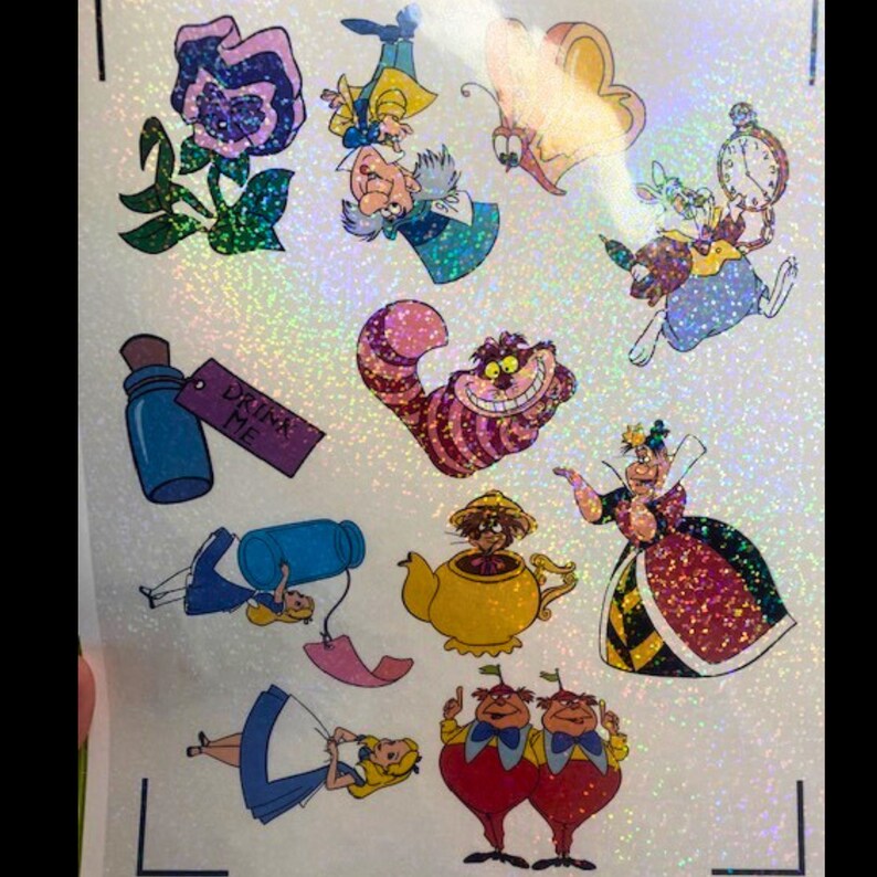 Alice in Wonderland Sticker Pack Etsy