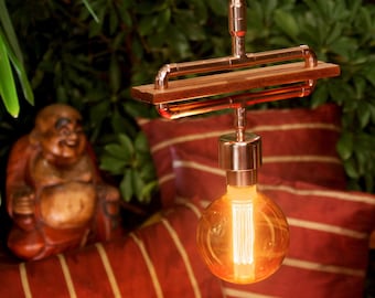 Kronleuchter, Pendelleuchte, Kupfer Lampe, Kupfer Pendelleuchte, Kupfer Kronleuchter, Kupfer Leuchte, Deckenleuchte, Hängelampe, Beleuchtung