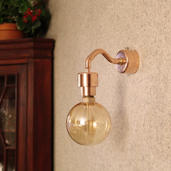 Copper plug in wall sconce deals